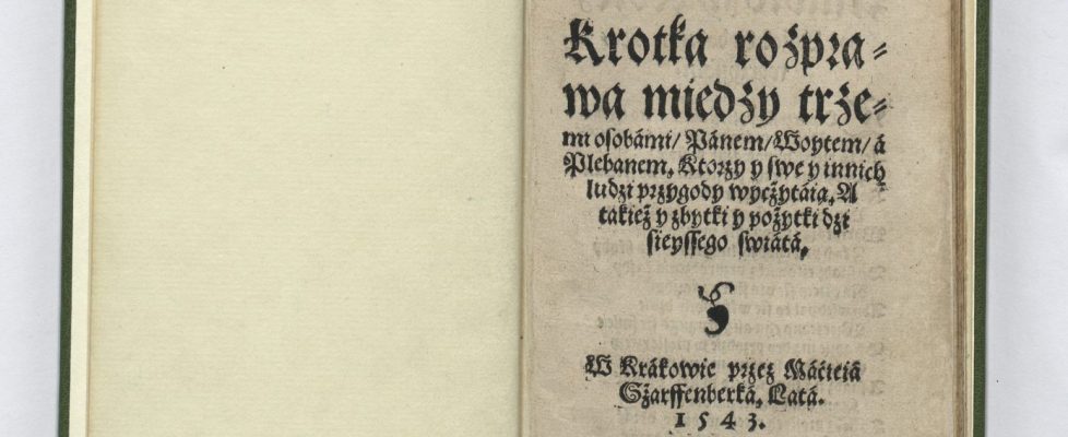 Mikołaj_Rej_Krótka_rozprawa_między_trzema_osobami,_Panem,_Wójtem_a_Plebanem